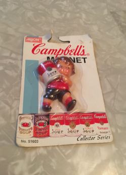 Vintage Campbell soup magnet in pkg