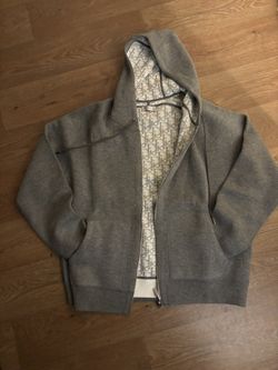 Grey & White Dior zip up