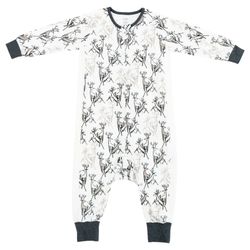 Nest Designs Bamboo Long Sleeve Footed Sleep Bag 0.6 TOG - Size XL 4T-6T - Deer Oh Deer