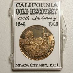 Vintage 150th  Gold Discovery Commemorative Coin