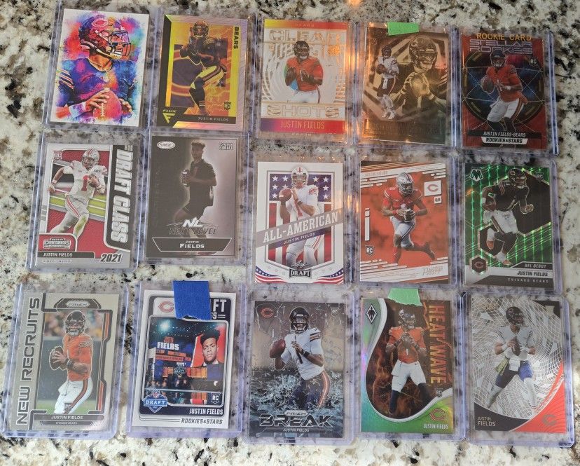 Lot Of Justin Fields Cards