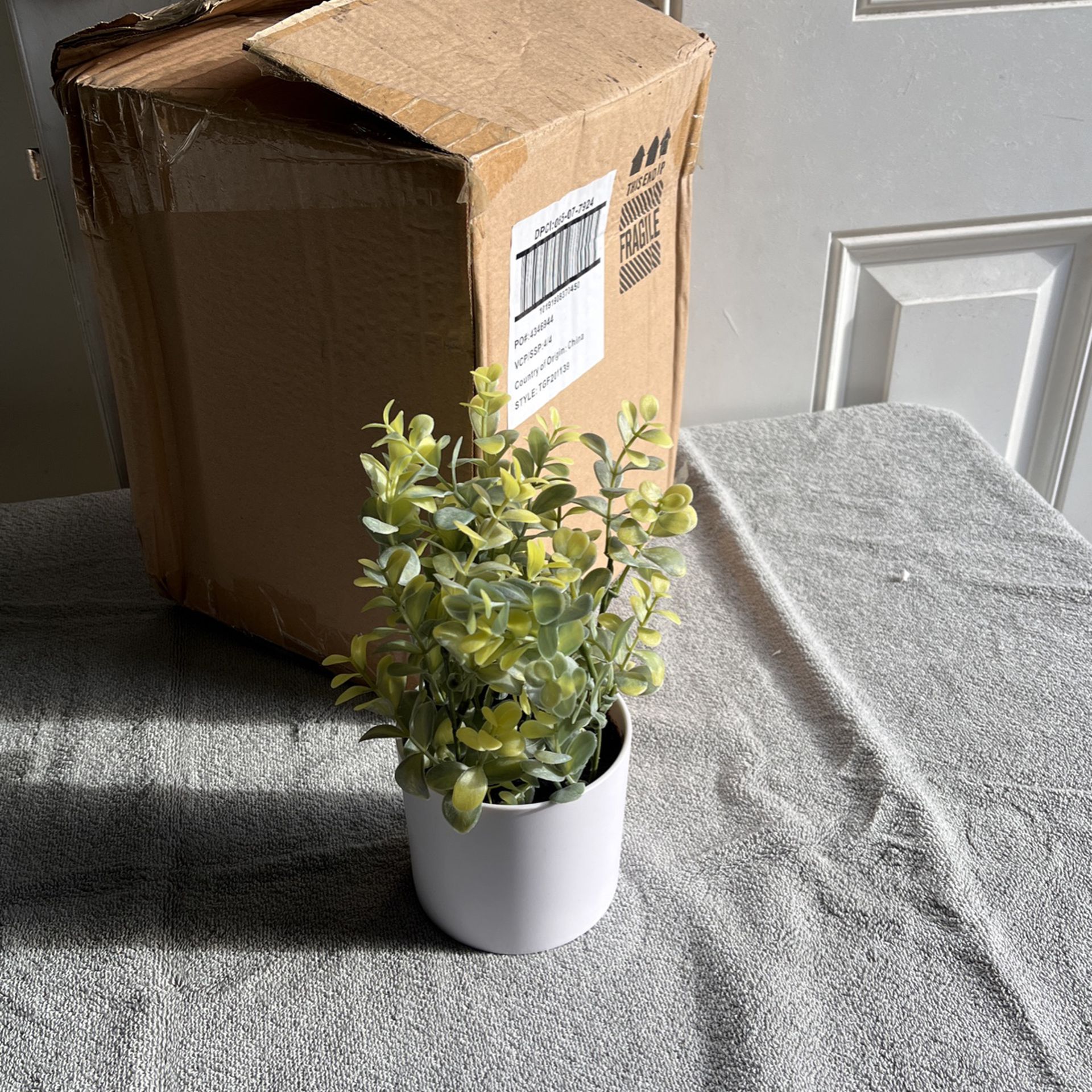 New Threshold Potted Faux Plant 4 In Box 