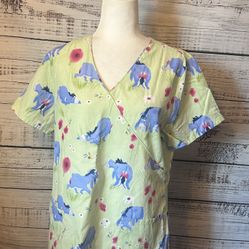 Vintage Disney Eeyore scrub top size medium
