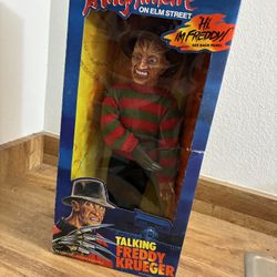 Matchbox 1989 Nightmare on Elm Street FREDDY  KRUEGER DOLL  STILL TALKS! 