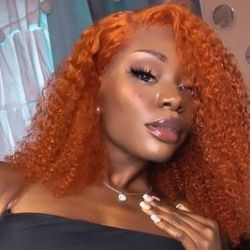 Affordable Ginger Bob Lace Wig 
