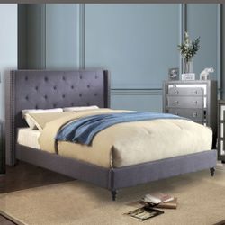 King Bed Frame With Mattress 