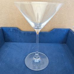 8 Antique Stem Glass Crystal Martini