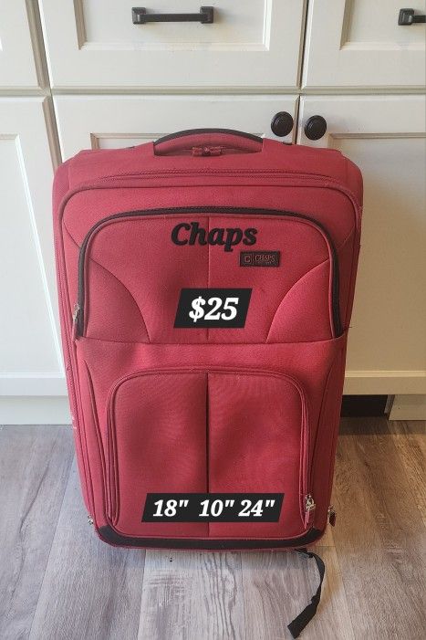 Chaps Red Suitcase