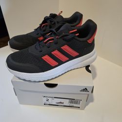 Like New. Adidas Kids X_PLRPATH Sneakers - Grey and Red. Size 2. Big Kids. 
