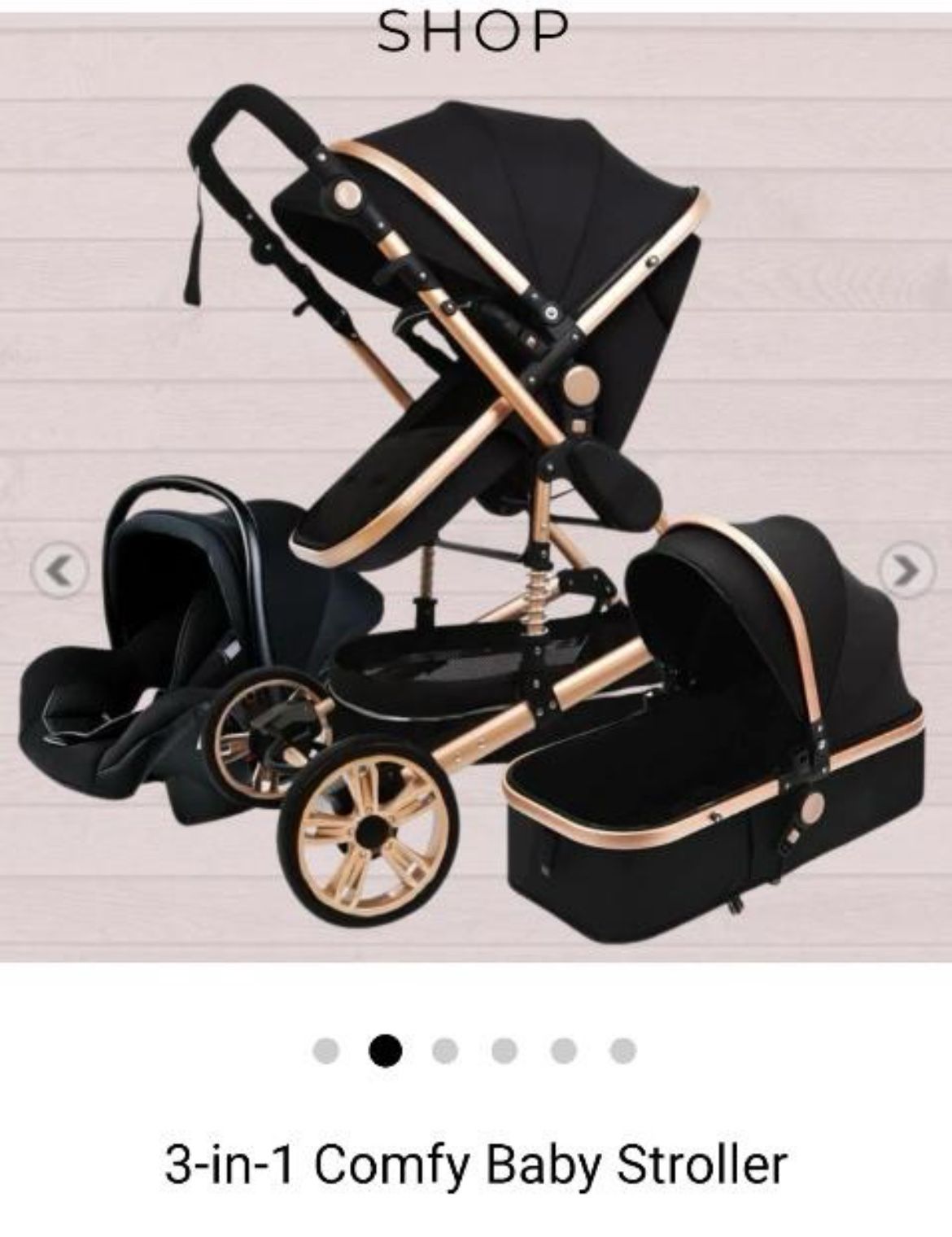 3 and 1  comfortable baby stroller 