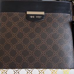 Nine West Black and Brown Messenger Bag