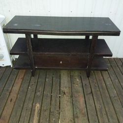 Wooden Table With Drawer