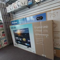 Samsung UHD 65"inch TV Completamente nuevo, disponible con opciones de plan de pago.