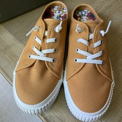 skyla bay mule/clog dark yellow canvas