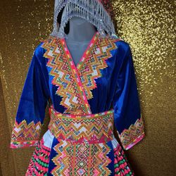 Blue Double Gold Trim Cogci Size 40 