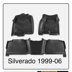 Floor Mats Liners All Weather Mats Custom Fit 1999 Thru 2006 Chevy Silverado 