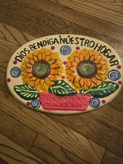 Ceramic Home Decor Sign-Made In Mexico