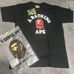 Bape Red Tee medium