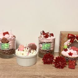 Velas Aromáticas Orgánicas Navideñas 