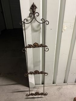 Wrought Iron Plate Or Towel Holder