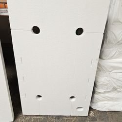 High-density packaging foam panels.