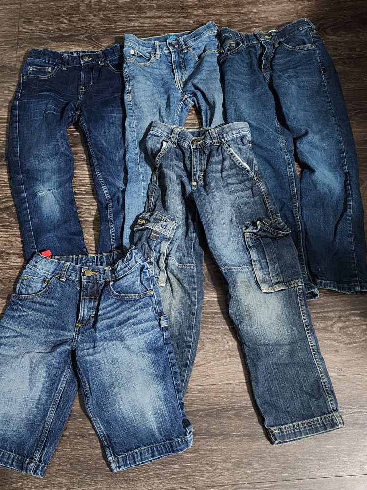 5 Pairs Of Jeans For Boys Size 8 Shorts Size 10 Pants