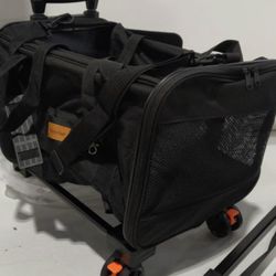 Collapsible Pet Carrier with Wheels 