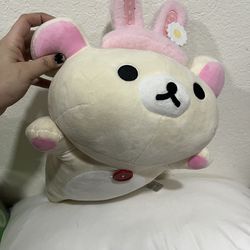 San-X Rilakkuma: Korilakkuma Nesoberi Laydown Bunny Ears 16"