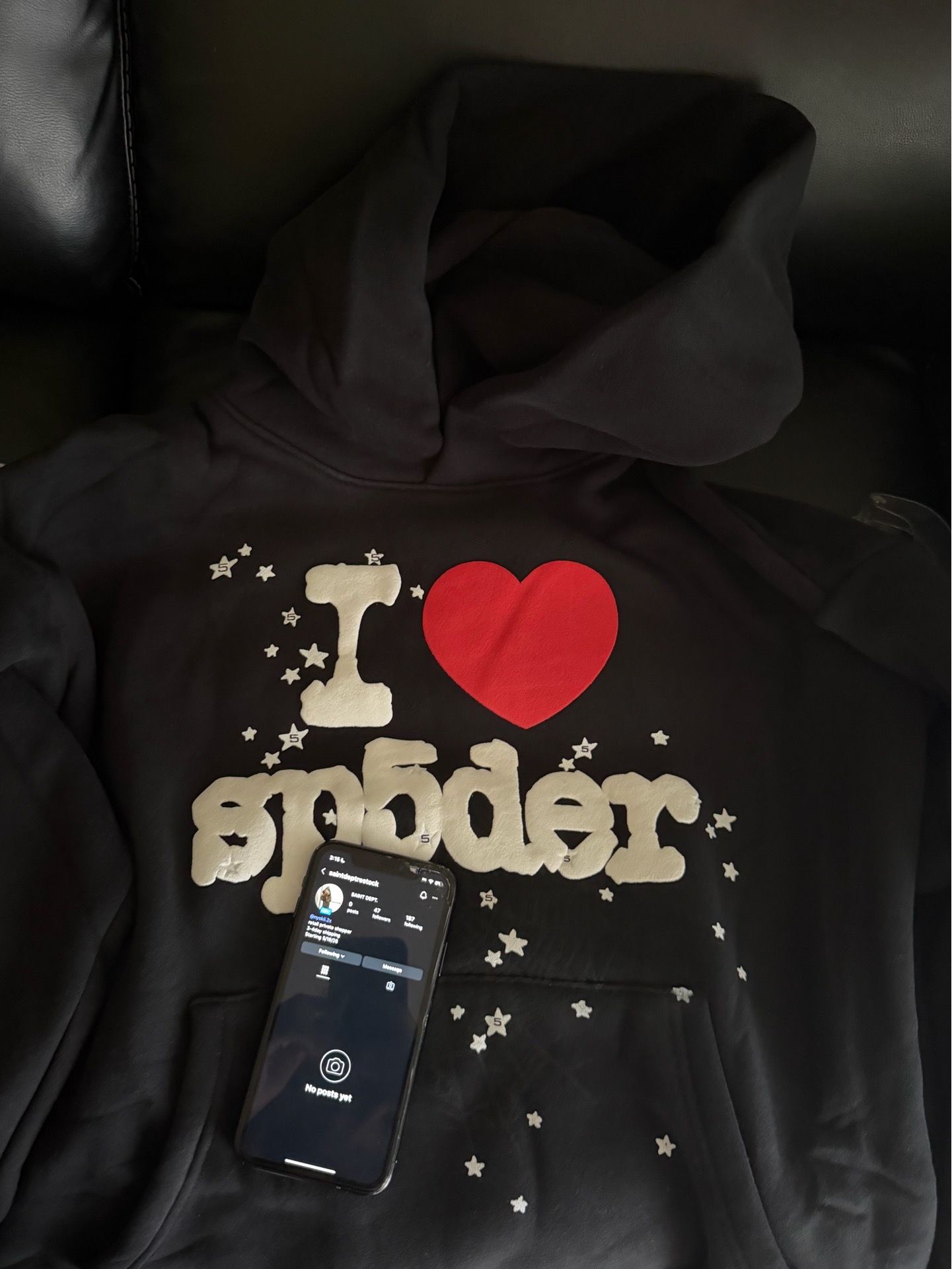 I Heart Sp5der hoodie (M)