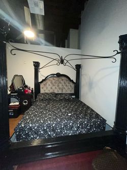 California King Bed Frame + Mattress
