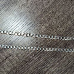 20" Cuban link Silver Necklace 7 mm Thick 