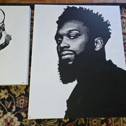 Mac Miller, Kid Cudi, and more art print canvas