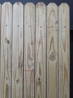 1x6x6 pine pickets $1.60