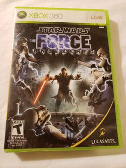 Star Wars: The Force Unleashed (Microsoft Xbox 360, 2008) With Manual