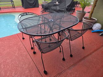 Wrought Iron Patio Set