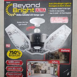 Beyond Bright LED Ultra-Bright Garage Light - 3 Adjustable Panels, Energy Efficient, Easy to Install, Durable and Long-Lasting Light for Garages, Ware