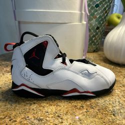 Jordan Hi Brand New White:bk/red Original Shoes No Box Size 2 Kids 