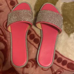 Sparkly Sandals Pink 