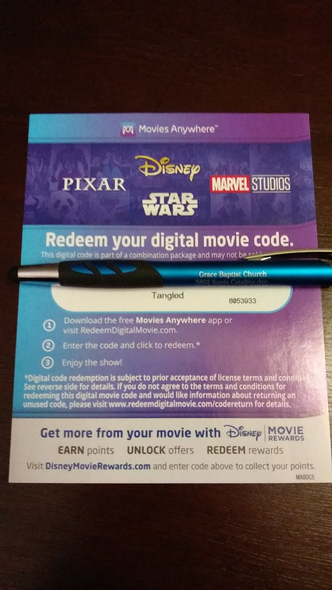 Disney's Tangled 4K Digital Code