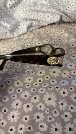 Gucci Tortoise Shell Eyeglasses with Crystal GG Logo