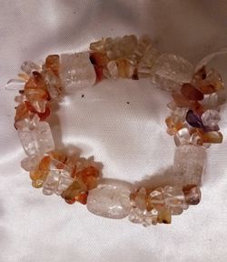 Natural gemstone stretchy bracelet