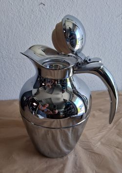 Chrome Insulated Thermal Carafe with Lid