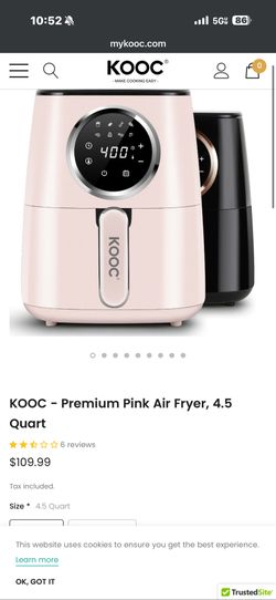 KOOC Red Air Fryer