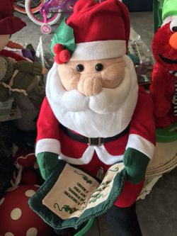 Talking Christmas Story Santa