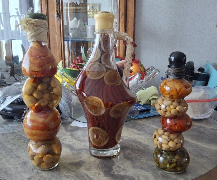 3 Glass Vases