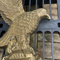 2 Bronze Brass Eagles  Statues 