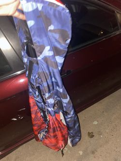 Bape x PSG long down jacket 