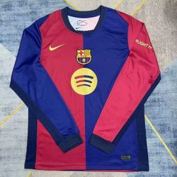 Barcelona Local Y VISTANTE Manga Larga Version Afisionado 