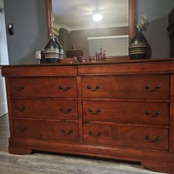 King size dresser with hidden drawer 