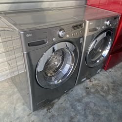 Lg front load washer and dryer  electric  high  efficiency